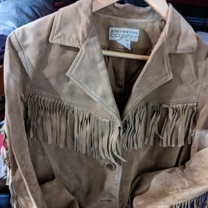 Western style leather jacket